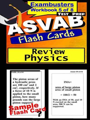 cover image of ASVAB Test Physics Review&#8212;Exambusters Flashcards&#8212;Workbook 5 of 8